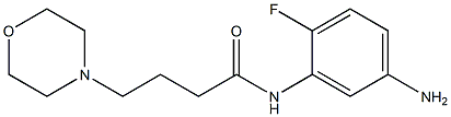 N-(5-amino-2-fluorophenyl)-4-morpholin-4-ylbutanamide Struktur