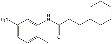 N-(5-amino-2-methylphenyl)-3-cyclohexylpropanamide Struktur