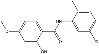 N-(5-chloro-2-methylphenyl)-2-hydroxy-4-methoxybenzamide Struktur