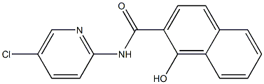 N-(5-chloropyridin-2-yl)-1-hydroxynaphthalene-2-carboxamide Struktur