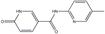 N-(5-methylpyridin-2-yl)-6-oxo-1,6-dihydropyridine-3-carboxamide Struktur