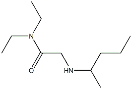 N,N-diethyl-2-(pentan-2-ylamino)acetamide Struktur