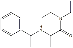 N,N-diethyl-2-[(1-phenylethyl)amino]propanamide Struktur