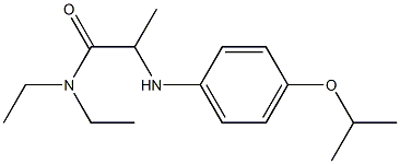 N,N-diethyl-2-{[4-(propan-2-yloxy)phenyl]amino}propanamide Struktur