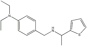 N,N-diethyl-4-({[1-(thiophen-2-yl)ethyl]amino}methyl)aniline Struktur