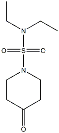 N,N-diethyl-4-oxopiperidine-1-sulfonamide Struktur