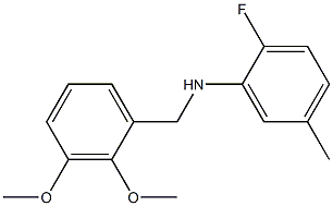 N-[(2,3-dimethoxyphenyl)methyl]-2-fluoro-5-methylaniline Struktur