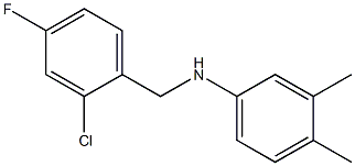 N-[(2-chloro-4-fluorophenyl)methyl]-3,4-dimethylaniline Struktur