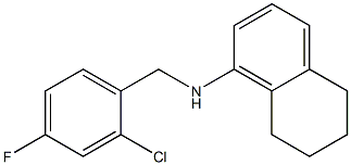 N-[(2-chloro-4-fluorophenyl)methyl]-5,6,7,8-tetrahydronaphthalen-1-amine Struktur