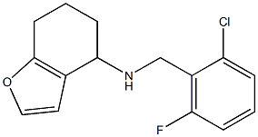 N-[(2-chloro-6-fluorophenyl)methyl]-4,5,6,7-tetrahydro-1-benzofuran-4-amine Struktur