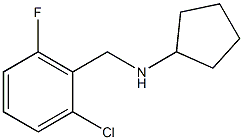 N-[(2-chloro-6-fluorophenyl)methyl]cyclopentanamine Struktur