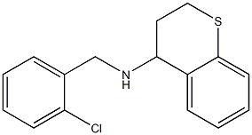 N-[(2-chlorophenyl)methyl]-3,4-dihydro-2H-1-benzothiopyran-4-amine Struktur