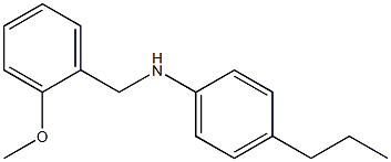 N-[(2-methoxyphenyl)methyl]-4-propylaniline Struktur