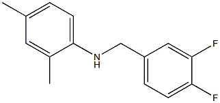 N-[(3,4-difluorophenyl)methyl]-2,4-dimethylaniline Struktur