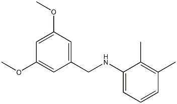 N-[(3,5-dimethoxyphenyl)methyl]-2,3-dimethylaniline Struktur