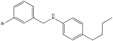 N-[(3-bromophenyl)methyl]-4-butylaniline Struktur