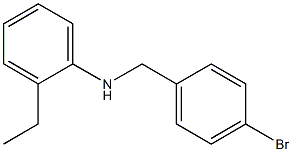 N-[(4-bromophenyl)methyl]-2-ethylaniline Struktur