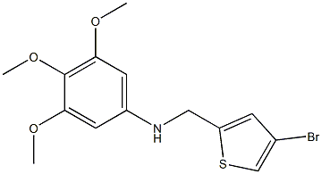 N-[(4-bromothiophen-2-yl)methyl]-3,4,5-trimethoxyaniline Struktur