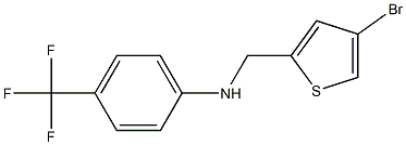 N-[(4-bromothiophen-2-yl)methyl]-4-(trifluoromethyl)aniline Struktur