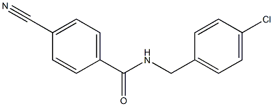 N-[(4-chlorophenyl)methyl]-4-cyanobenzamide Struktur