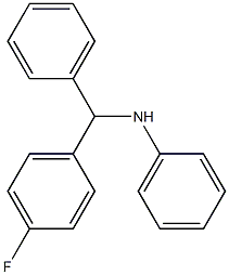 N-[(4-fluorophenyl)(phenyl)methyl]aniline Struktur