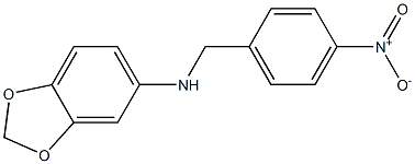 N-[(4-nitrophenyl)methyl]-2H-1,3-benzodioxol-5-amine Struktur