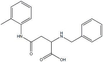 2-(benzylamino)-4-oxo-4-(2-toluidino)butanoic acid Struktur