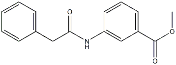 methyl 3-[(phenylacetyl)amino]benzoate Struktur