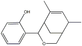 2-(6,8-dimethyl-3-oxabicyclo[3.3.1]non-7-en-2-yl)phenol Struktur