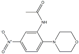 N-[5-nitro-2-(4-morpholinyl)phenyl]acetamide Struktur