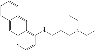 N-benzo[g]quinolin-4-yl-N-[3-(diethylamino)propyl]amine Struktur