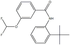 N-(2-tert-butylphenyl)-3-(difluoromethoxy)benzamide Struktur