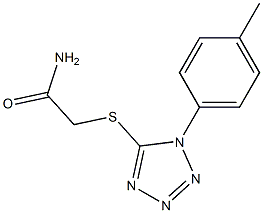 2-{[1-(4-methylphenyl)-1H-tetraazol-5-yl]sulfanyl}acetamide Struktur