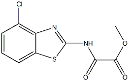 methyl [(4-chloro-1,3-benzothiazol-2-yl)amino](oxo)acetate Struktur