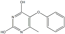 6-methyl-5-phenoxy-2,4-pyrimidinediol Struktur