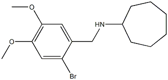 N-(2-bromo-4,5-dimethoxybenzyl)cycloheptanamine Struktur