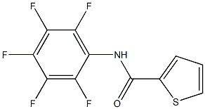 N-(2,3,4,5,6-pentafluorophenyl)-2-thiophenecarboxamide Struktur