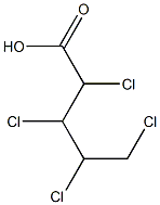 2,3,4,5-Tetrachlorovaleric acid Struktur