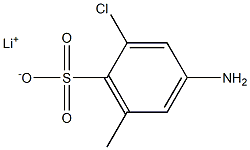 4-Amino-2-chloro-6-methylbenzenesulfonic acid lithium salt Struktur