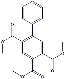 5-Phenylbenzene-1,2,4-tricarboxylic acid trimethyl ester Struktur