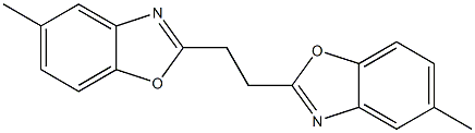 1,2-Bis(5-methylbenzoxazol-2-yl)ethane Struktur