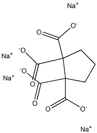 1,1,2,2-Cyclopentanetetracarboxylic acid tetrasodium salt Struktur