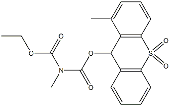 9-(Ethoxycarbonylmethylaminocarbonyloxy)methyl-9H-thioxanthene 10,10-dioxide Struktur