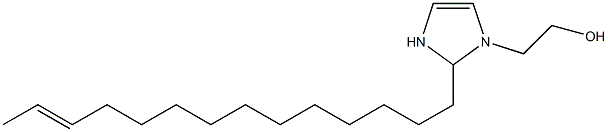 2-(12-Tetradecenyl)-4-imidazoline-1-ethanol Struktur