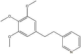 1-(3-Pyridinyl)-2-(3,4,5-trimethoxyphenyl)ethane Struktur