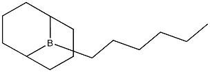 9-Hexyl-9-borabicyclo[3.3.1]nonane Struktur