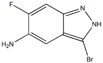 3-Bromo-6-fluoro-2H-indazol-5-ylamine Struktur