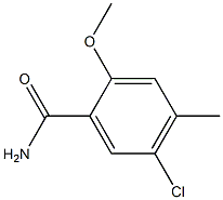 5-Chloro-2-methoxy-4-methyl-benzamide Struktur