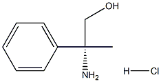 (2R)-2-AMINO-2-PHENYL-PROPAN-1-OL HCL Struktur