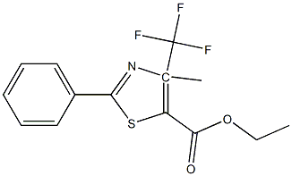 Ethyl 2-[4-(trifluoromethyl)]phenyl-4-methyl-5-thiazolecarboxylate Struktur